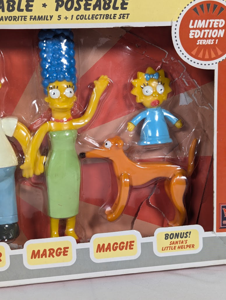 The Simpsons Springfield's Favorite Family Bendable & Poseable Figure Collectible Set 2002