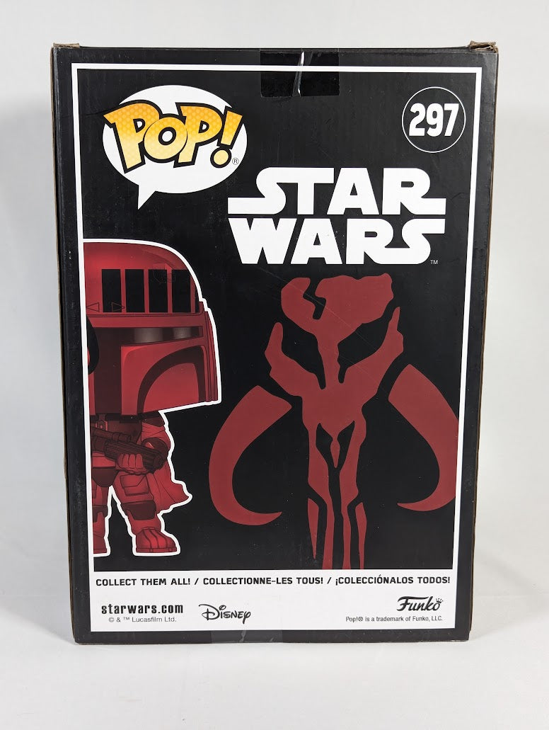 Star Wars Boba Fett (Burgundy) Jumbo Funko Pop! Vinyl Figure #297