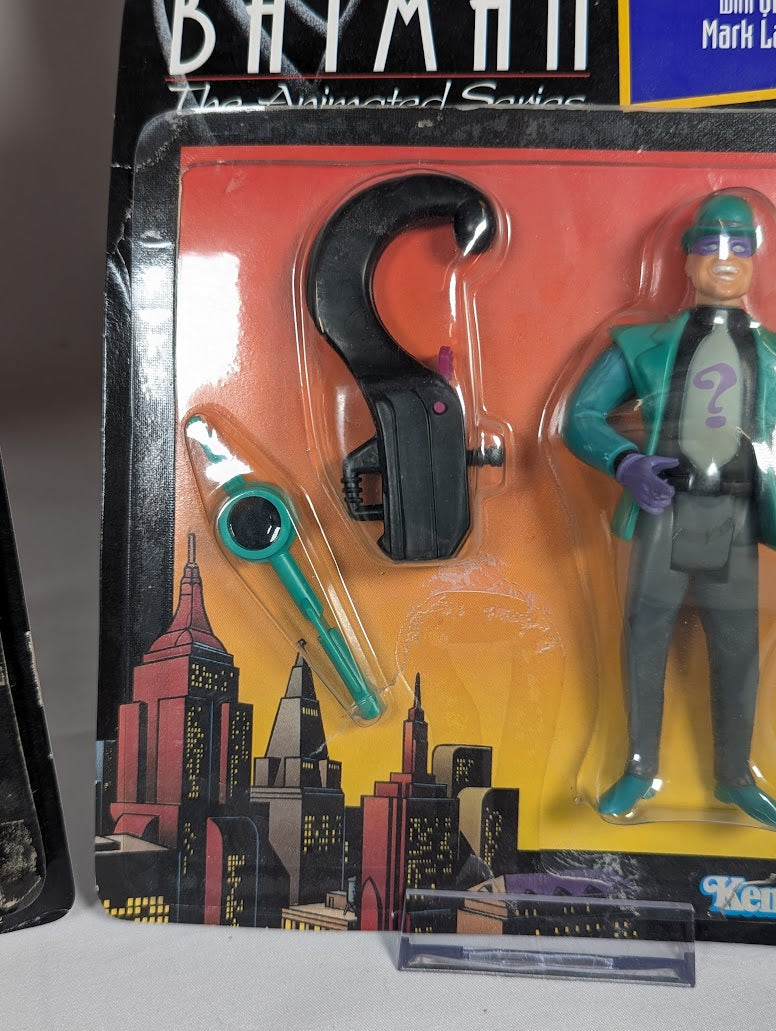 Batman The Animated Series The Penguin, The Riddler & Two-Face 1992 Kenner Set of 3 Action Figures