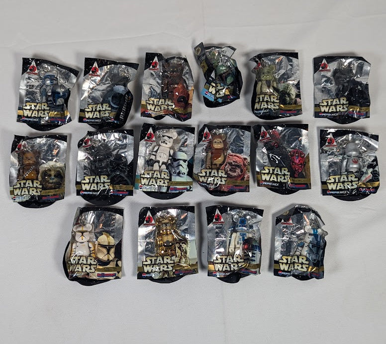 Star Wars Celebration Japan Bear Brick Pepsi Nex Complete Set of 16 Mini Figures