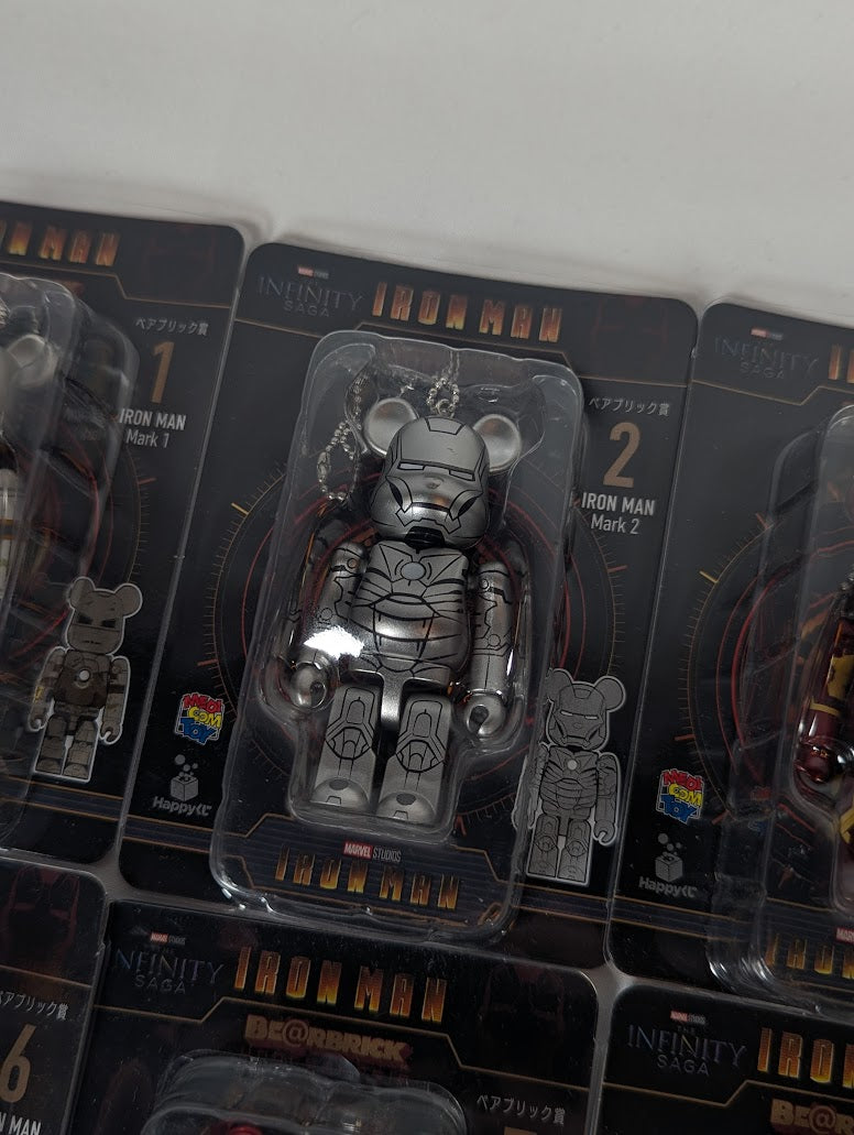 Marvel Iron Man Bear Brick Complete Set of 20 Mini Figure Keychains