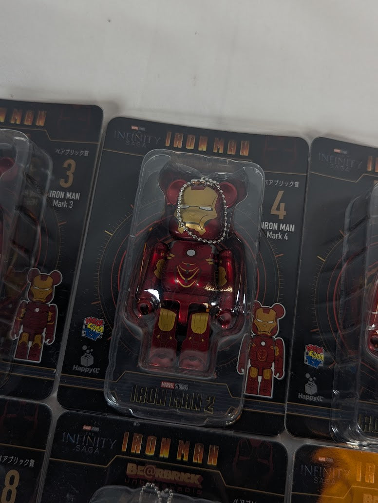 Marvel Iron Man Bear Brick Complete Set of 20 Mini Figure Keychains
