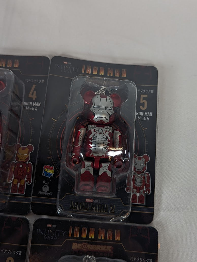 Marvel Iron Man Bear Brick Complete Set of 20 Mini Figure Keychains