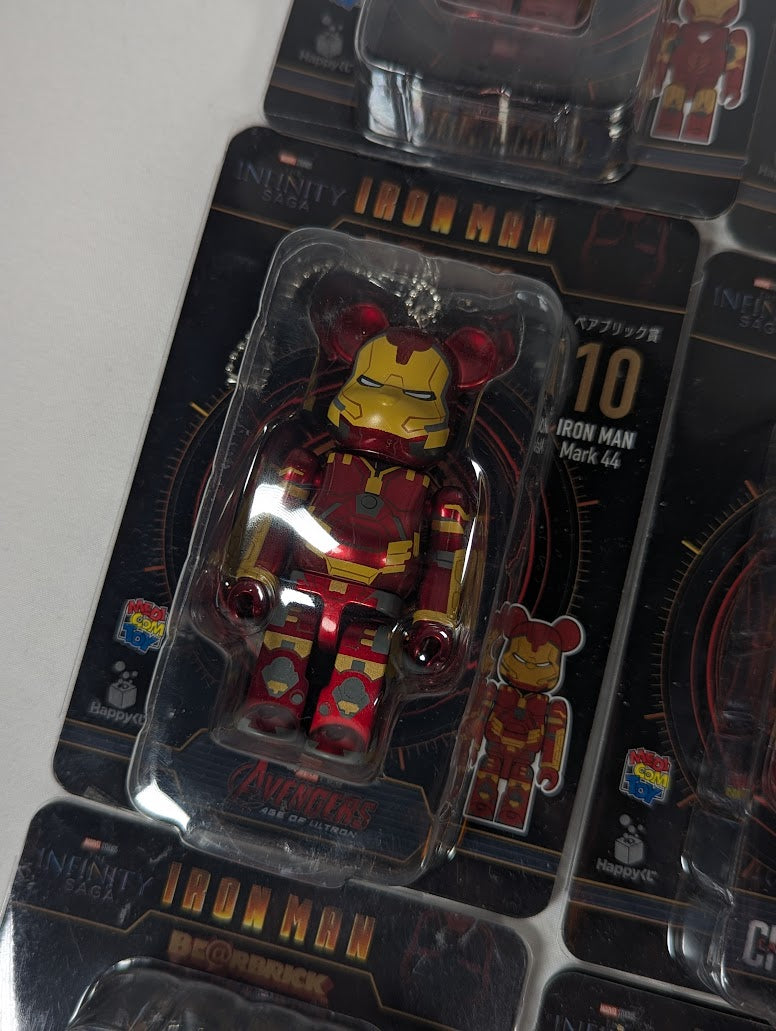 Marvel Iron Man Bear Brick Complete Set of 20 Mini Figure Keychains