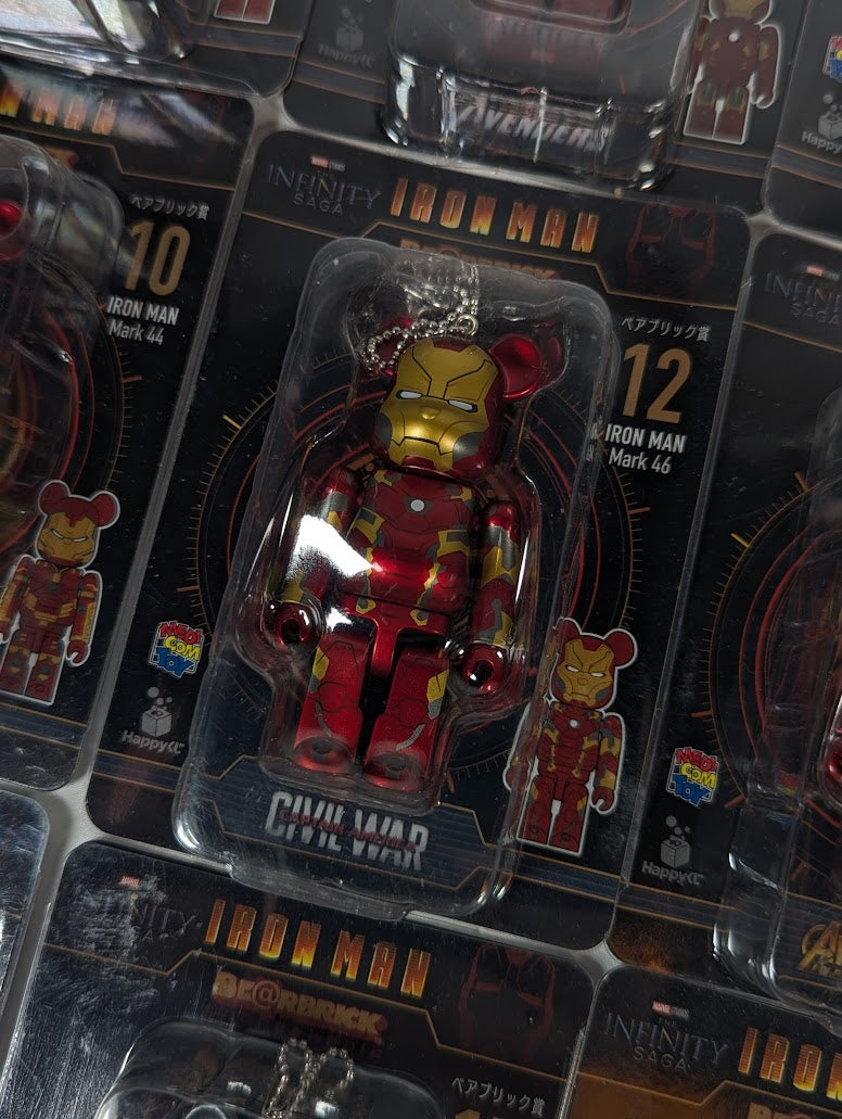 Marvel Iron Man Bear Brick Complete Set of 20 Mini Figure Keychains