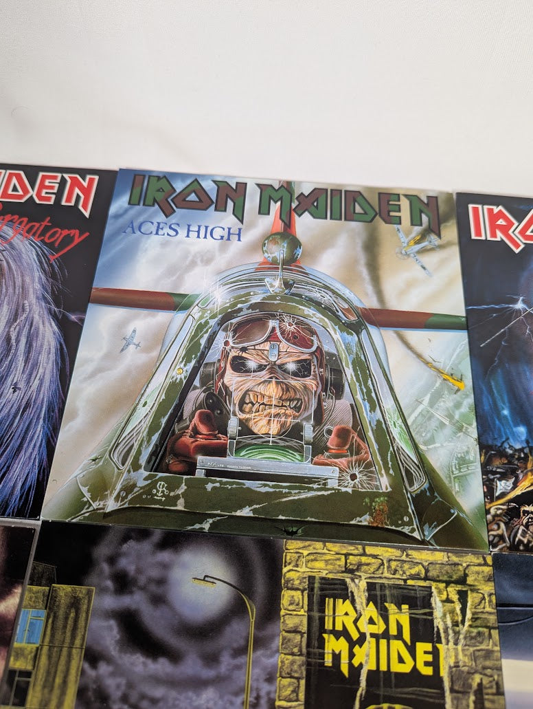 Iron Maiden Singles 7" Vinyl Record 2014 Parlophone Reprint Bundle of 10