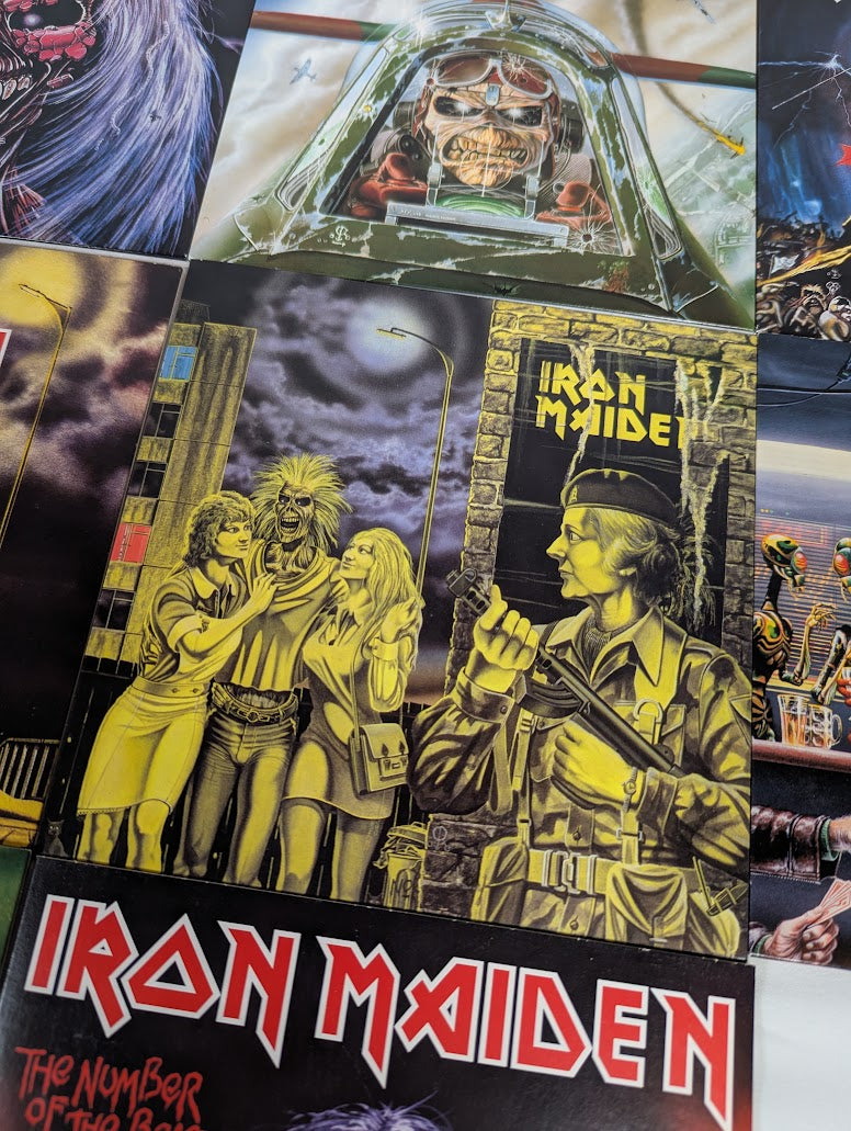 Iron Maiden Singles 7" Vinyl Record 2014 Parlophone Reprint Bundle of 10