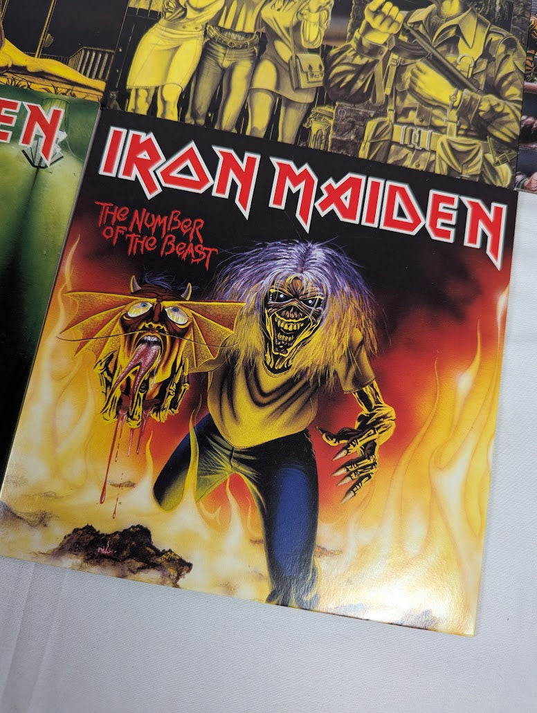 Iron Maiden Singles 7" Vinyl Record 2014 Parlophone Reprint Bundle of 10