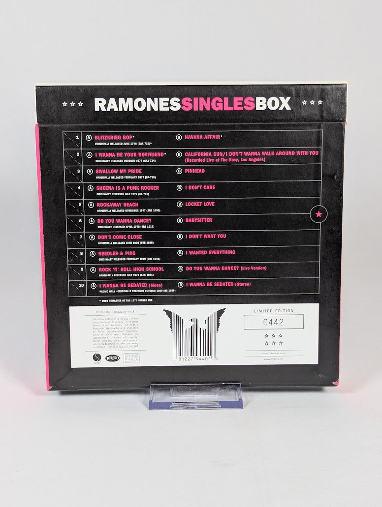 Ramones Singles Box 7" Vinyl Record Limited Edition Box Set #442