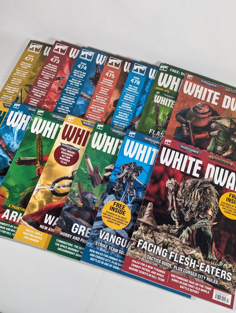 Warhammer White Dwarf Magazine Bundle Set of 27 Issues