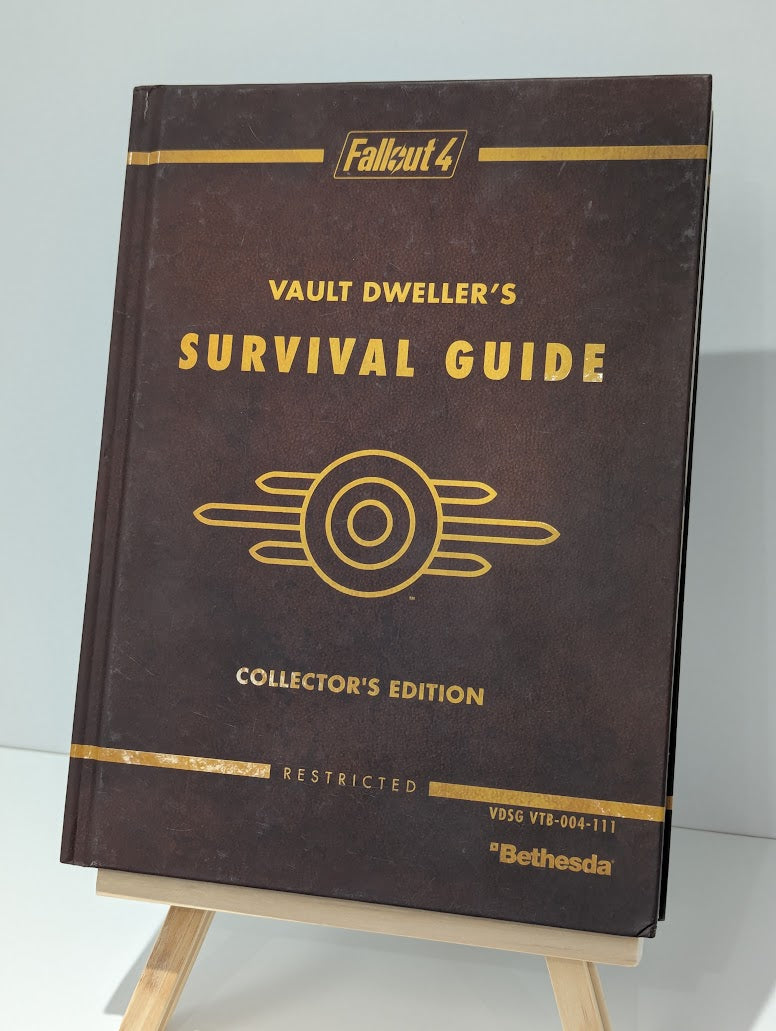 Fallout 4 Vault Dweller's Survival Guide Collector's Edition Hardback Strategy Guide (With Map)