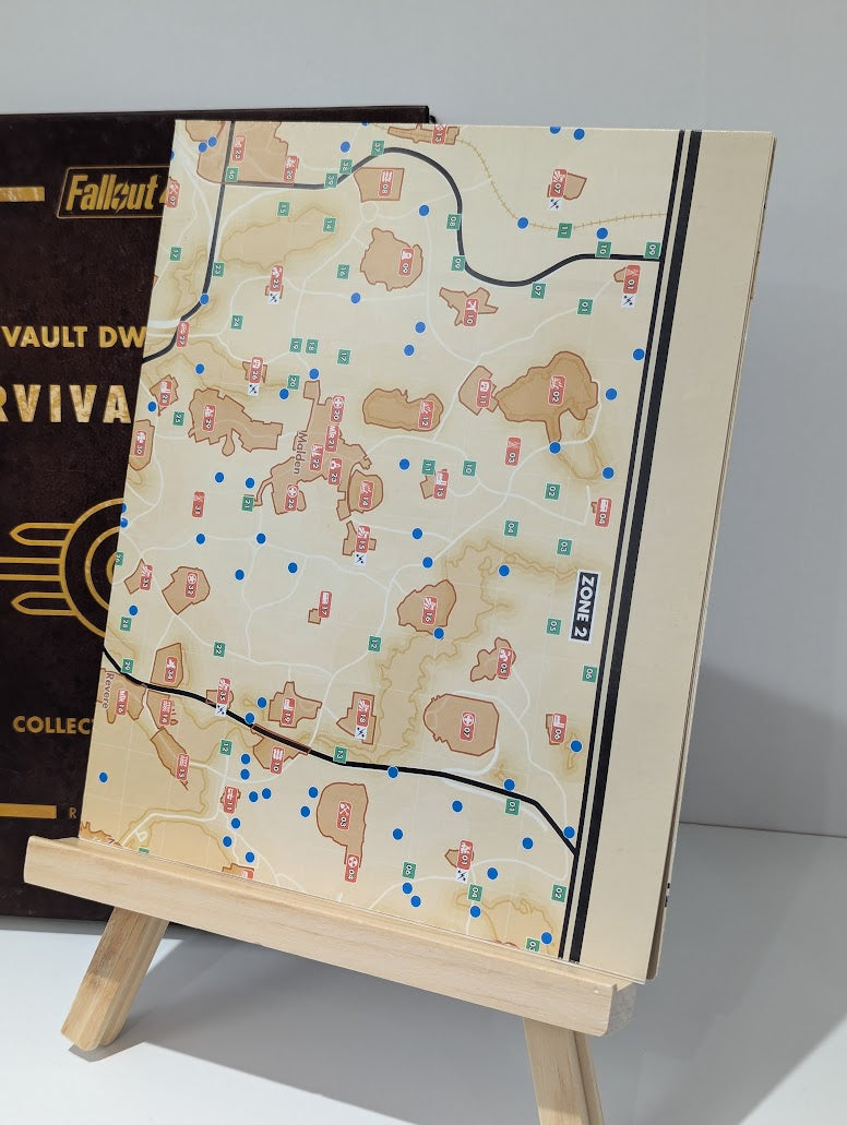 Fallout 4 Vault Dweller's Survival Guide Collector's Edition Hardback Strategy Guide (With Map)