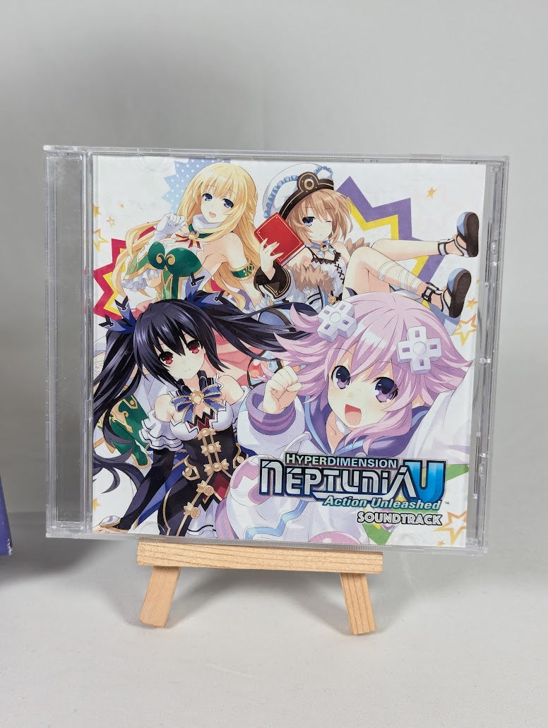 Hyperdimension Neptunia U Action Unleashed Soundtrack CD and Purple Heart Body Pillow Cover