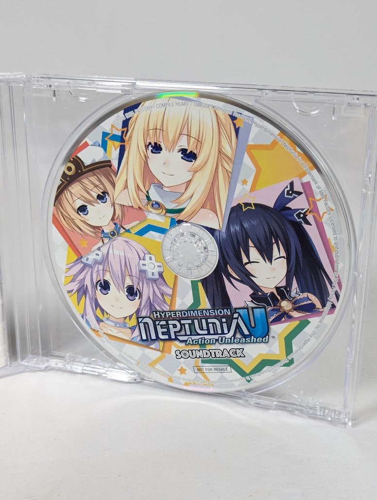 Hyperdimension Neptunia U Action Unleashed Soundtrack CD and Purple Heart Body Pillow Cover