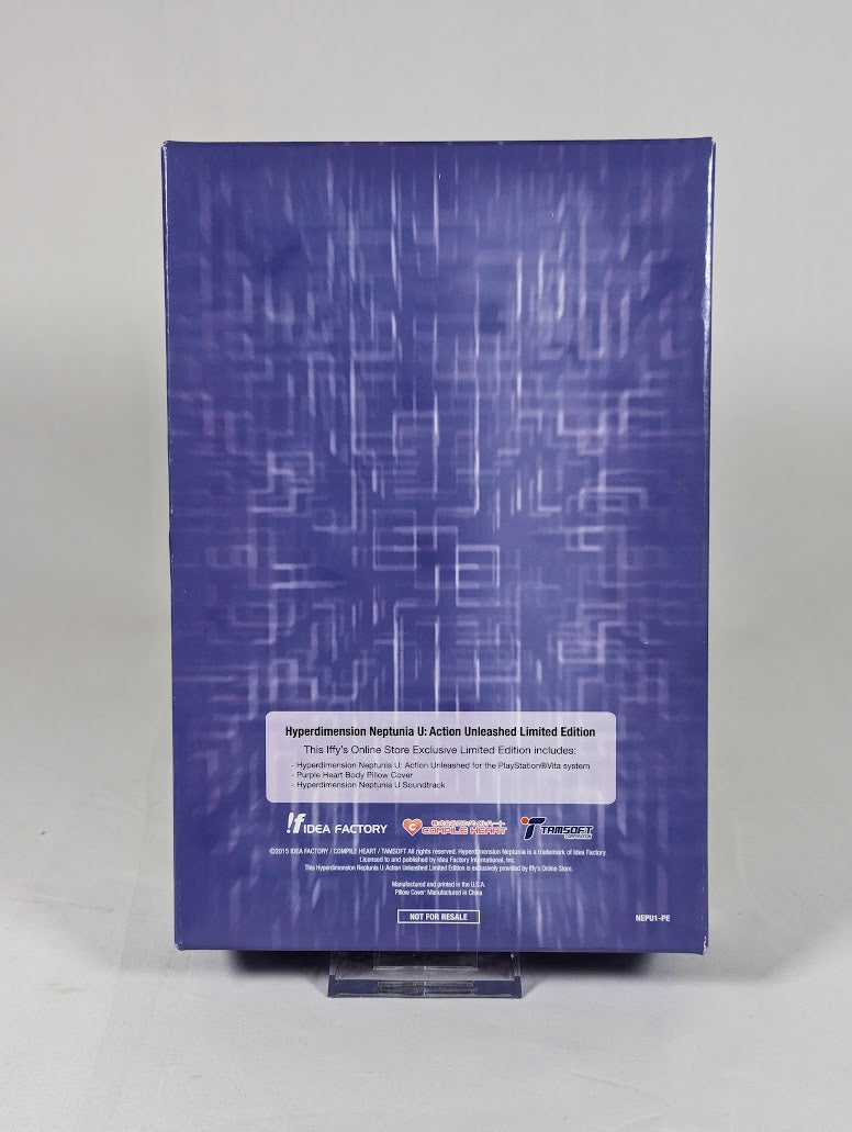 Hyperdimension Neptunia U Action Unleashed Soundtrack CD and Purple Heart Body Pillow Cover