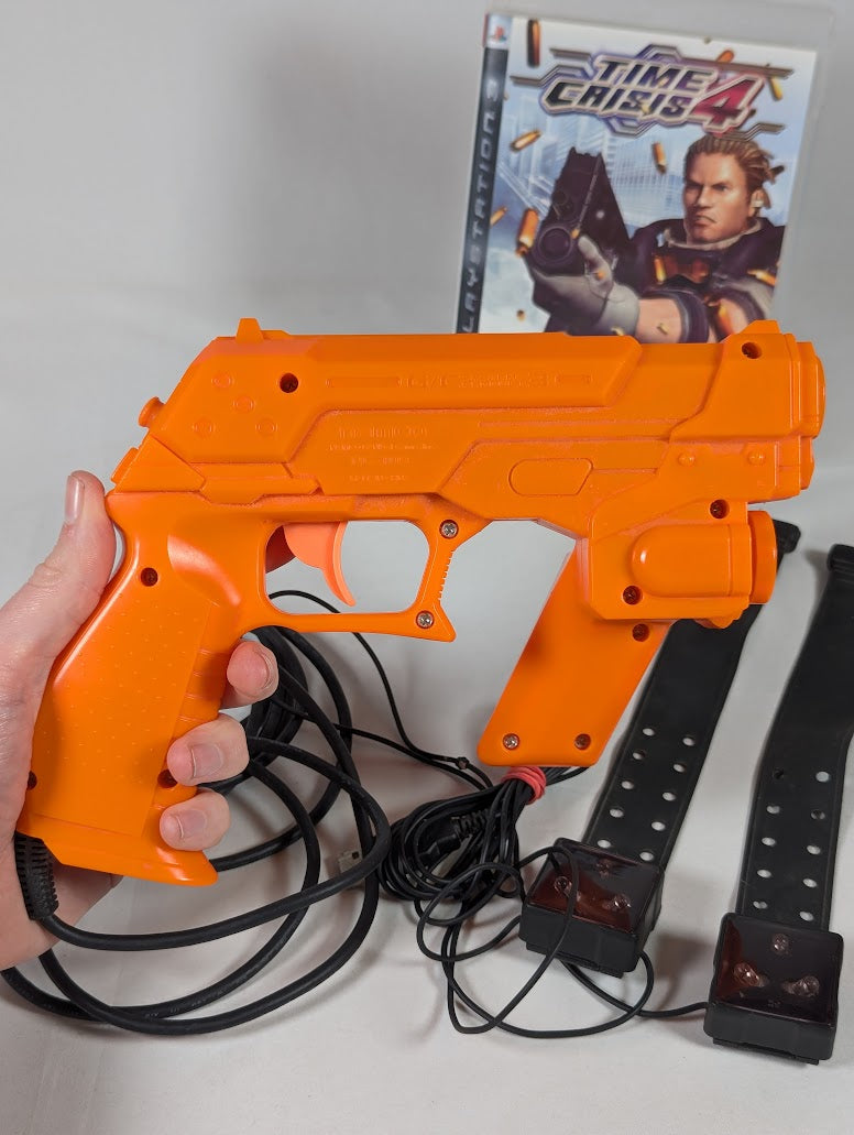 Time Crisis 4 PS3 With G-Con 3 Controller & Sensors