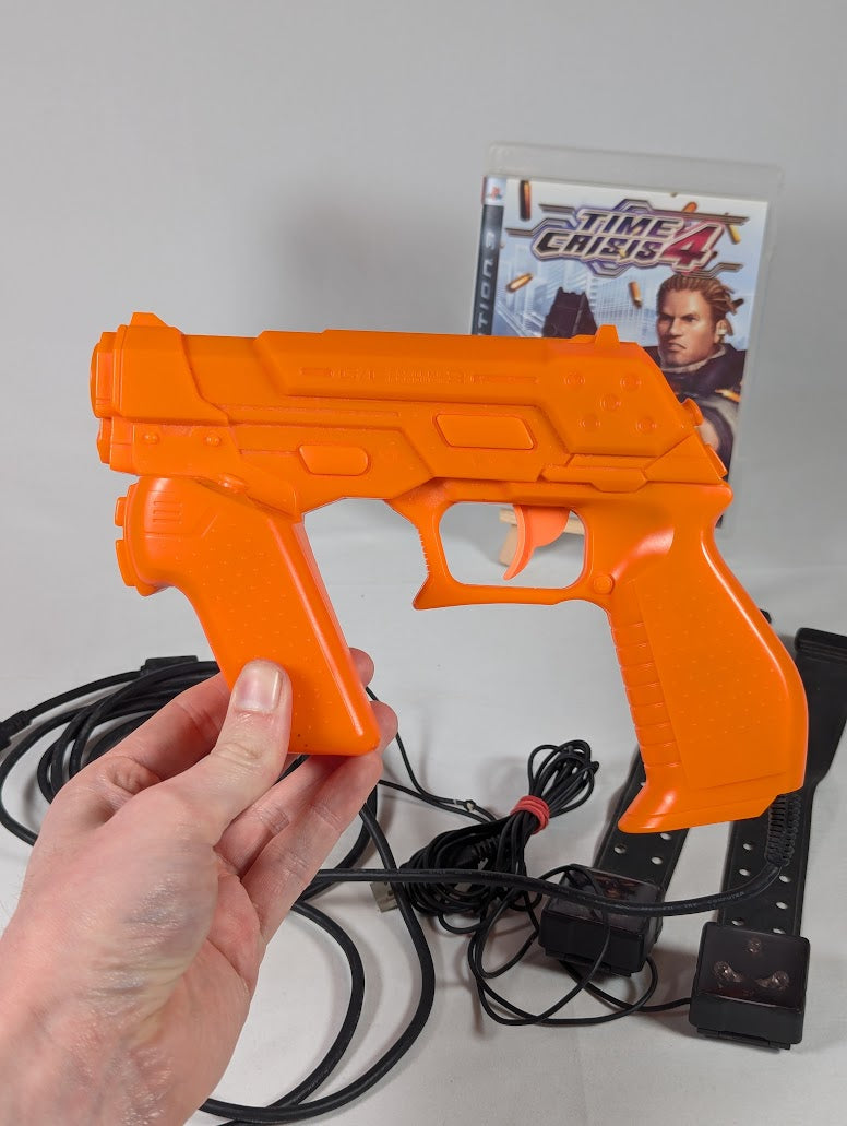 Time Crisis 4 PS3 With G-Con 3 Controller & Sensors