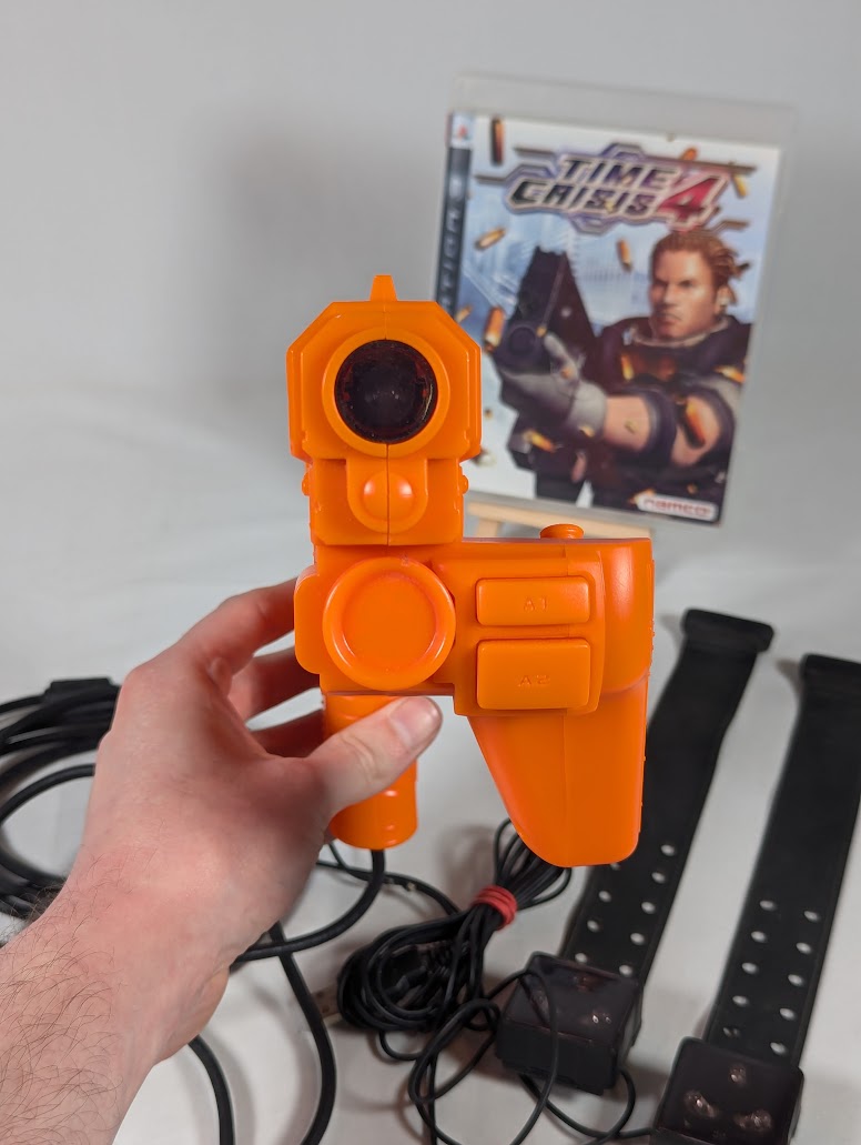 Time Crisis 4 PS3 With G-Con 3 Controller & Sensors