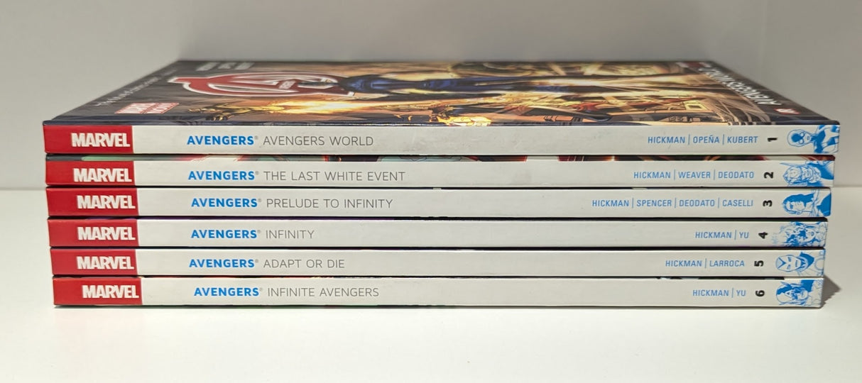 Avengers 2012 by Jonathan Hickman Volumes 1 - 6 Graphic Novel Bundle