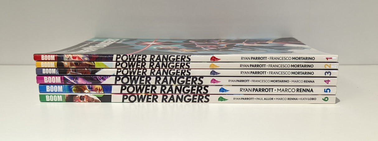 Power Rangers by Ryan Parrot Volumes 1 - 6 Graphic Novel Bundle