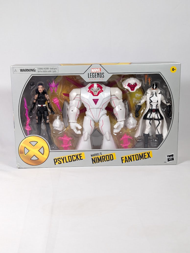 Marvel Legends Psylocke, Nimrod & Fantomex 2020 Action Figure 3-Pack