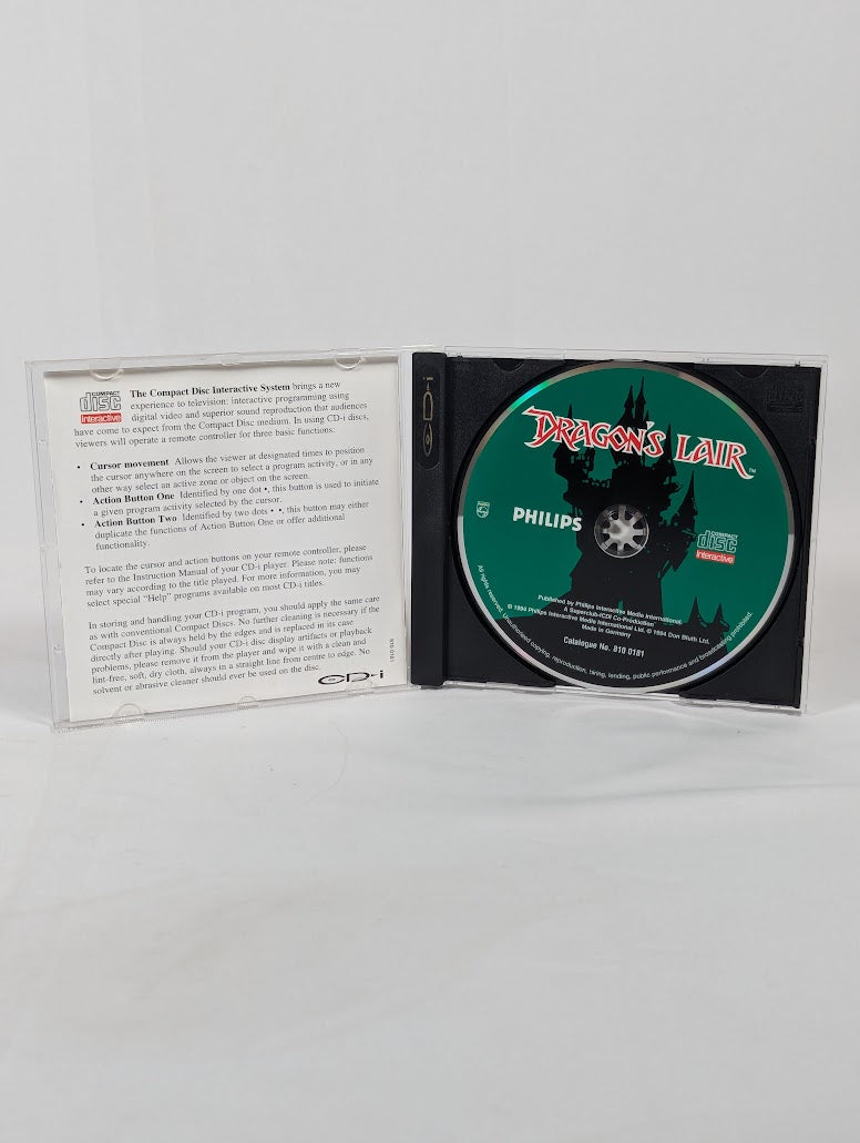 Dragon's Lair 1, 2 & Space Ace Phillips CD-I Video Game Bundle