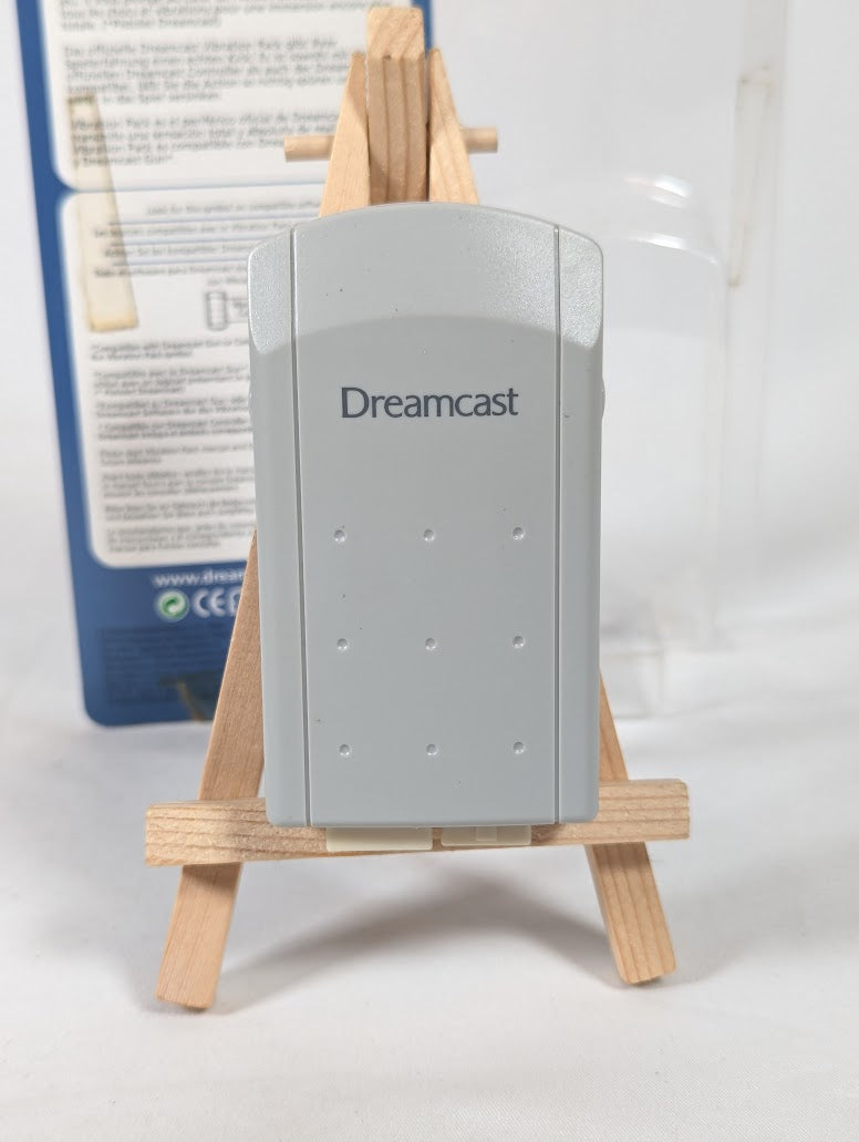 SEGA Dreamcast Transparent Green VMU & Vibration Pack Bundle