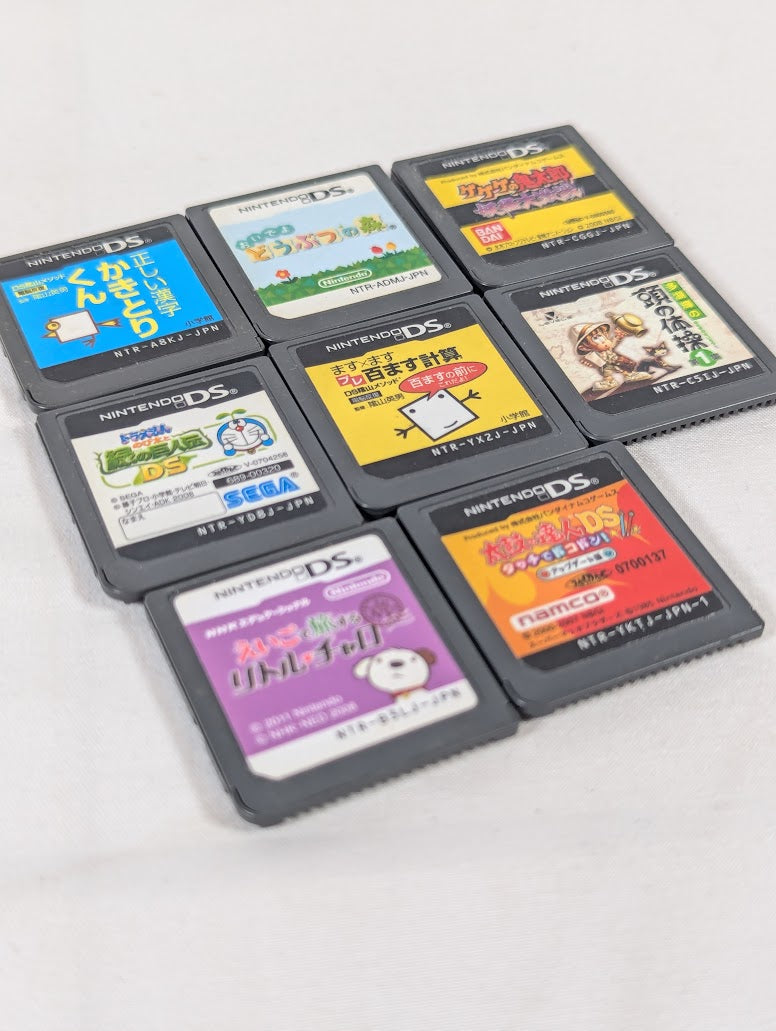 Nintendo DS Bundle of 8 Japanese Video Games (Cartridges Only)