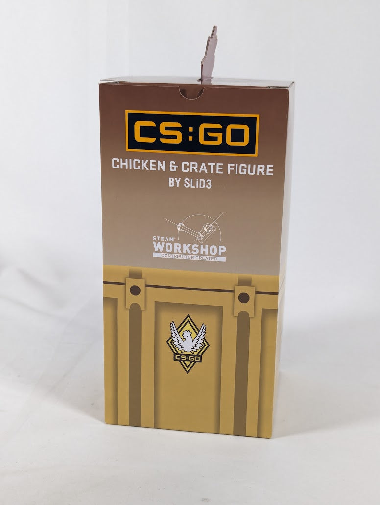 Counter Strike Global Offensive CS:GO Chicken & Crate Figure by SLiD3 With Two Extra Interchangeable Heads