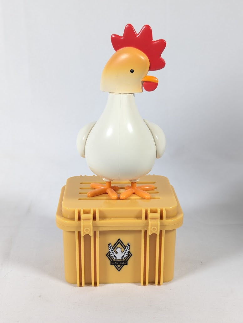 Counter Strike Global Offensive CS:GO Chicken & Crate Figure by SLiD3 With Two Extra Interchangeable Heads