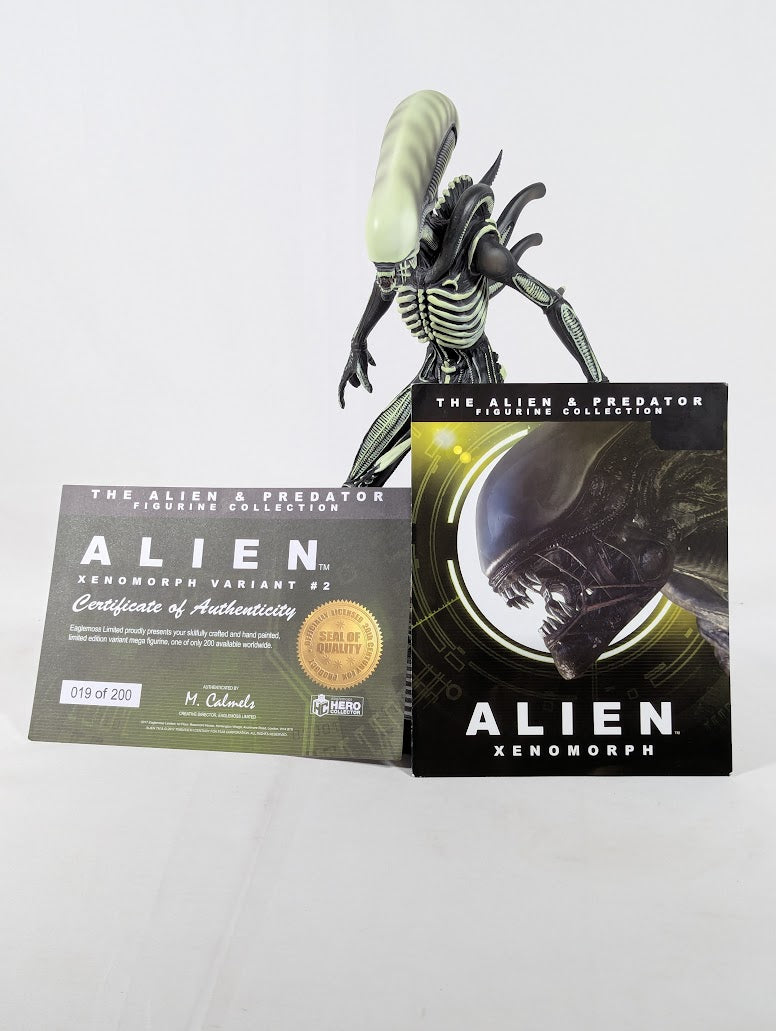 Alien Xenomorph Glow in the Dark Shop Exclusive Variant #2 Eaglemoss Hero Collector Mega Statue Limited Edition 019/200