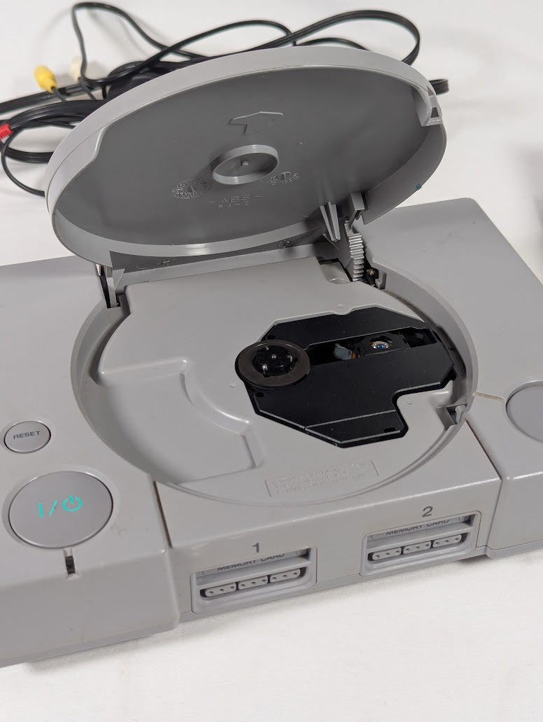 PS1 Console With 5 Games, 2 Controllers, 2 Memory Cards & Power/Video Cables