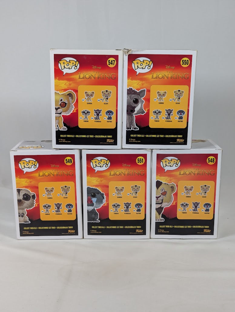 The Lion King Bundle of 5 Funko Pop! Vinyl Figures