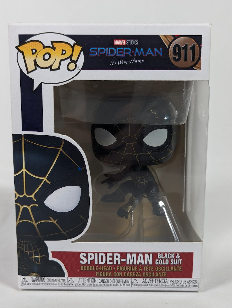 Marvel Spider-Man No Way Home Spider-Man Black & Gold Suit Funko Pop! Vinyl Figure #911