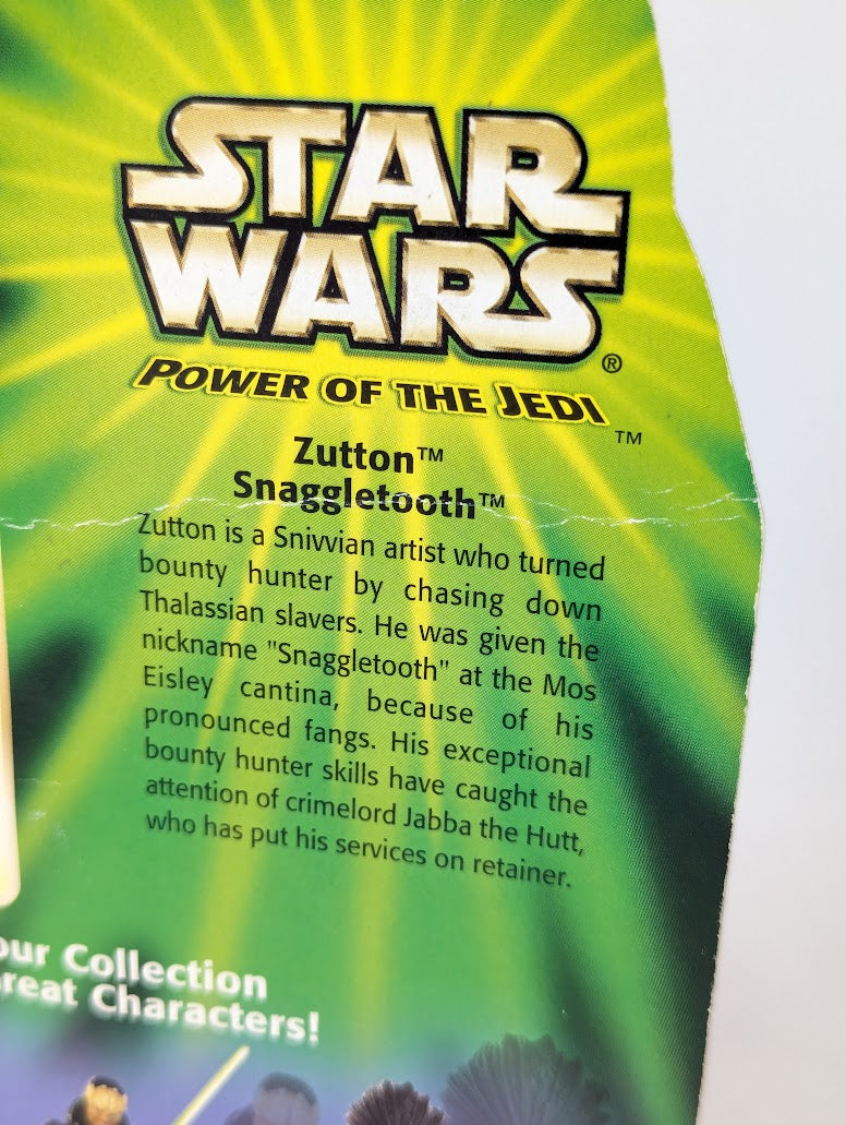 Star Wars Power of the Jedi Zutton Snaggletooth 2001 Hasbro Action Figure