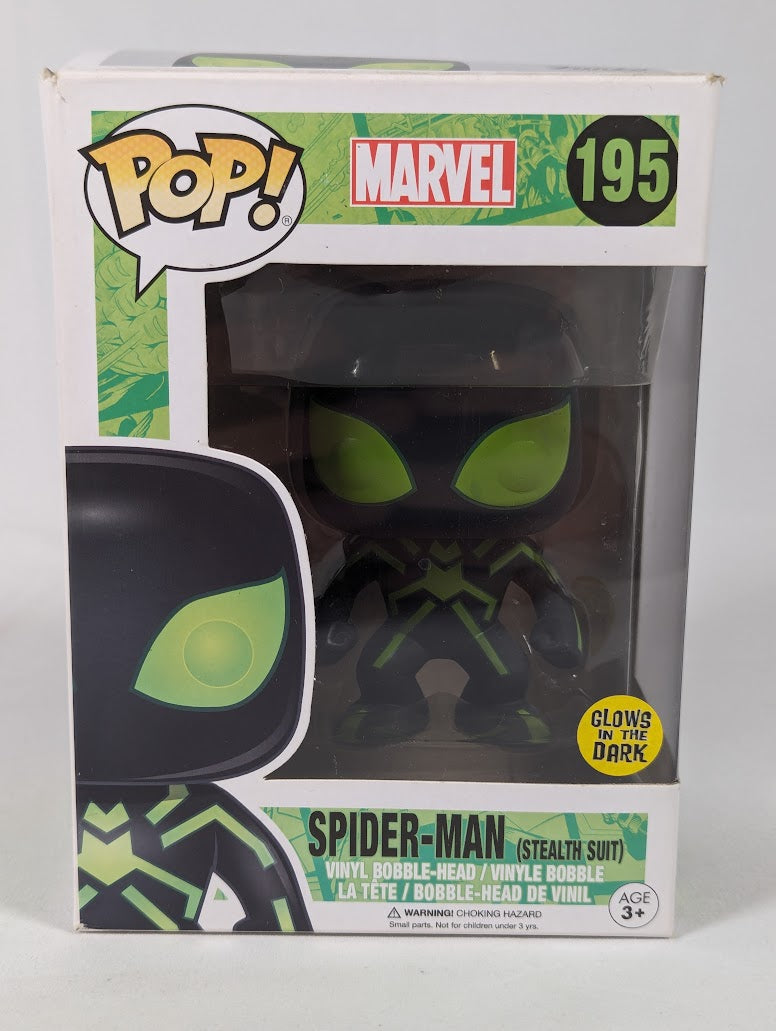 Marvel Spider-Man Stealth Suit (Glow in the Dark) Funko Pop! Vinyl Figure #195