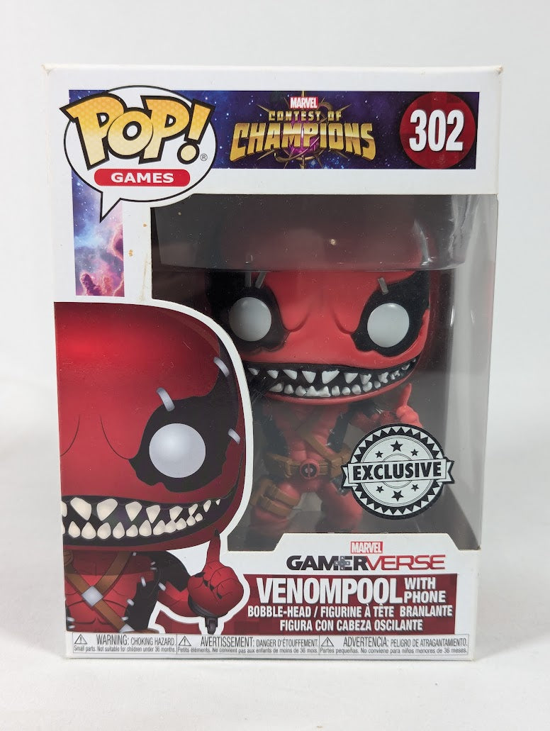 Marvel Contest of Champions Venompool With Phone Funko Pop! Vinyl Figure #302