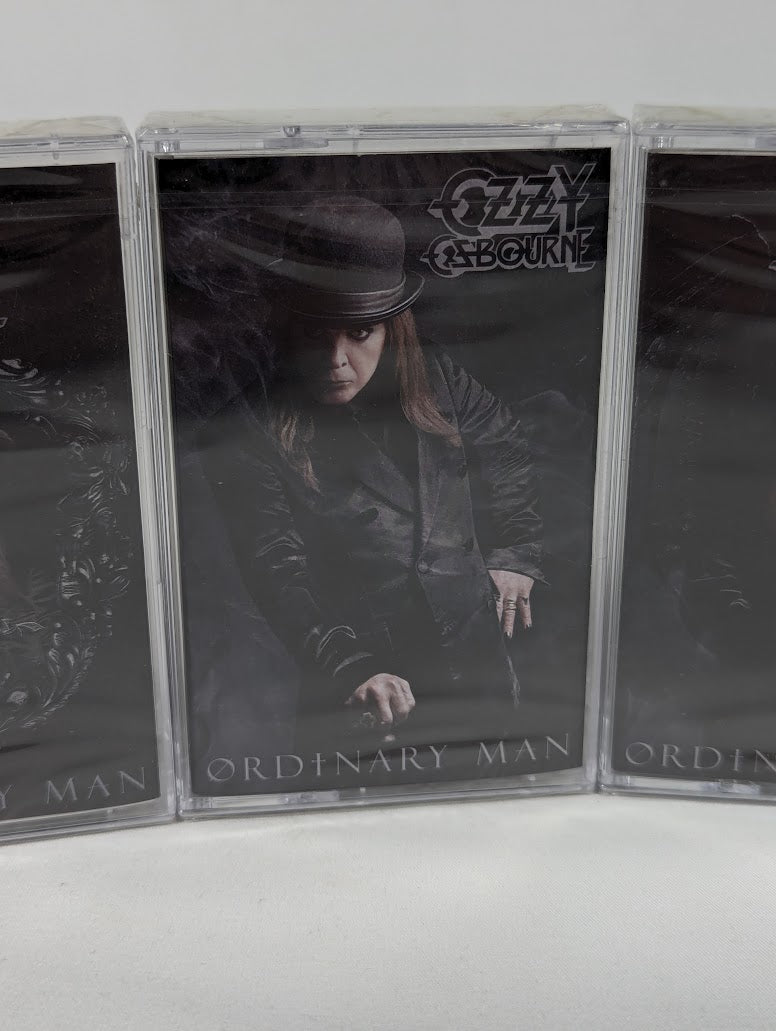 Ozzy Osbourne Ordinary Man Signed CD & Sealed Cassette Tape Bundle