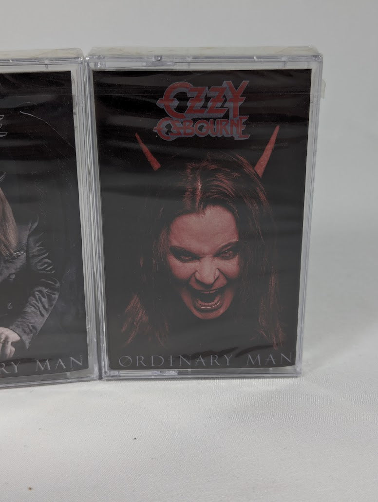 Ozzy Osbourne Ordinary Man Signed CD & Sealed Cassette Tape Bundle