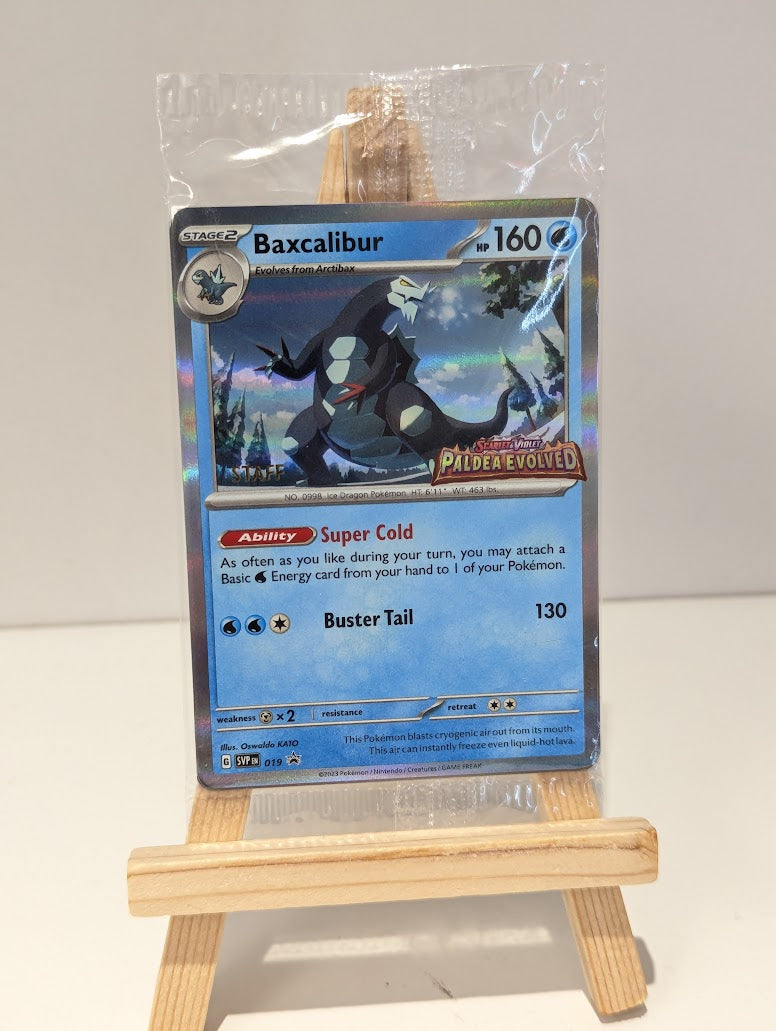 Pokemon TCG Paldea Evolved Sealed Staff Stamped Promo Set 019, 020, 021 & 022
