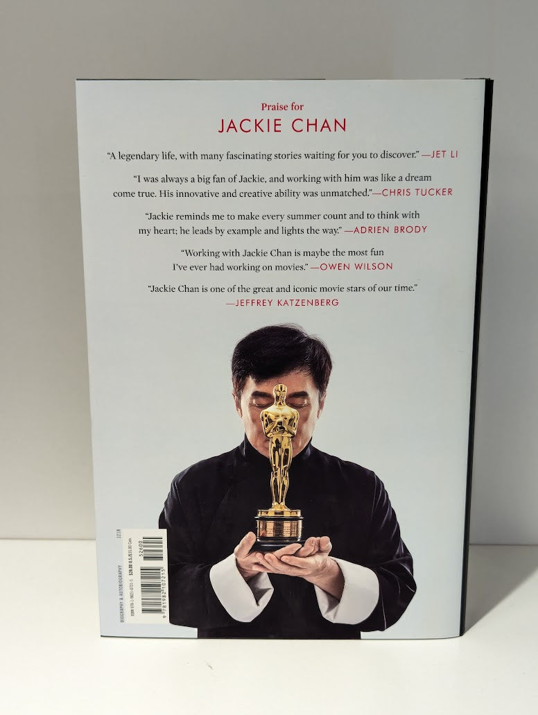 Jackie Chan Never Grow Up Signed Limited Edition Hardcover With Sleeve and CoA