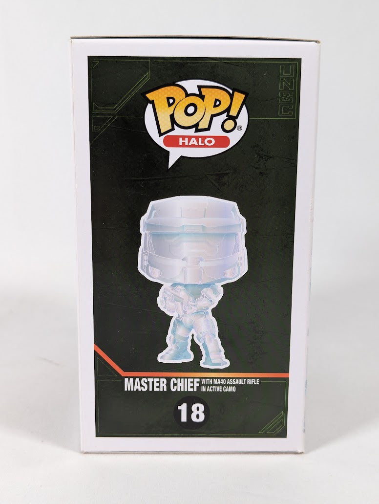 Halo Master Chief With MA40 Assault Rifle in Active Camo Funko Pop! Vinyl Figure #18