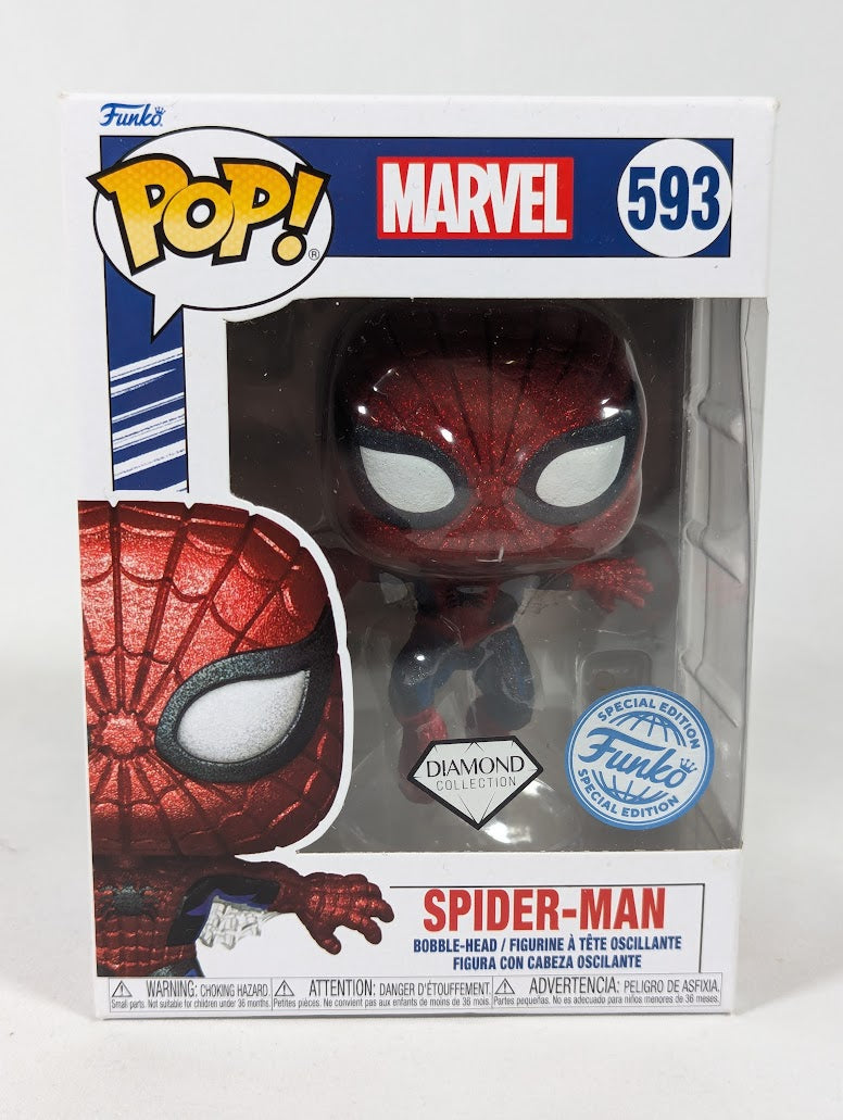 Marvel Spider-Man (Diamond Collection) Funko Pop! Vinyl Figure #593