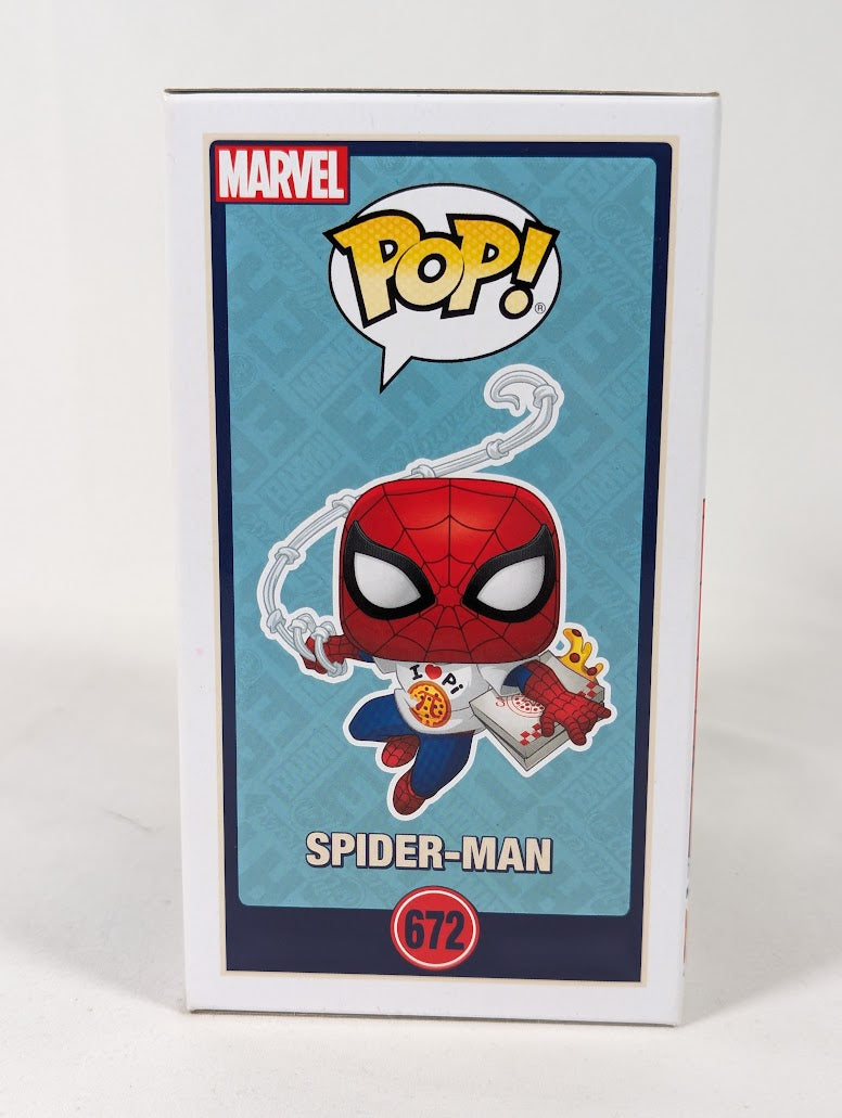Marvel Spider-Man With Pizza (Eat the Universe) Funko Pop! Vinyl Figure #672