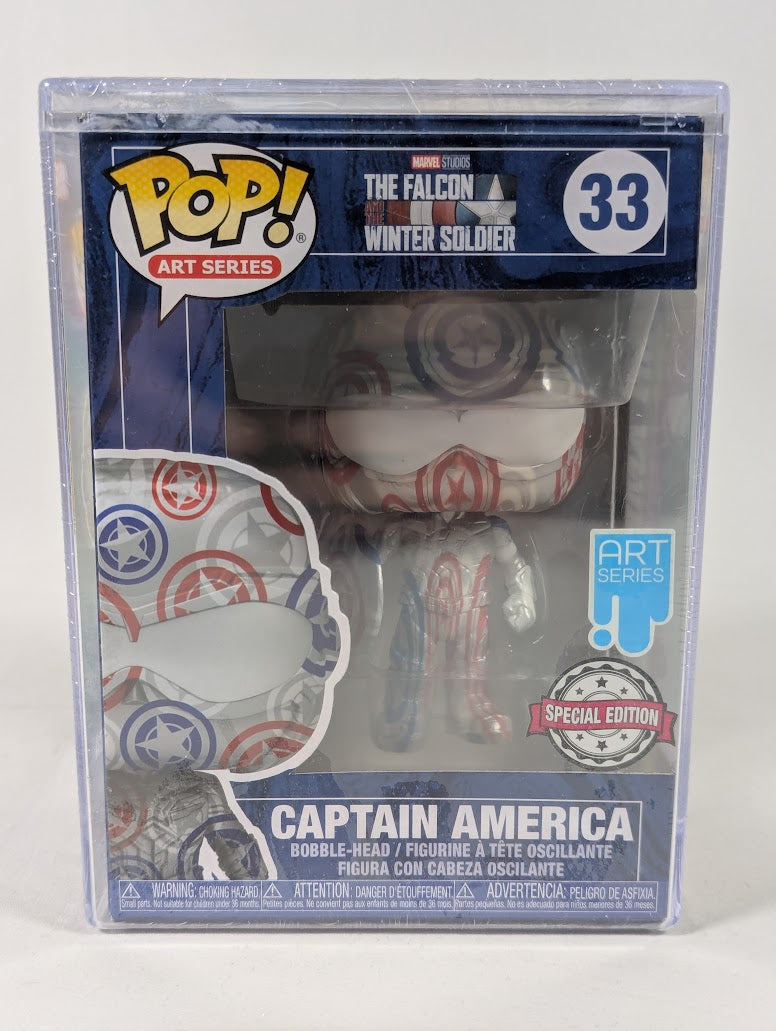 Marvel The Falcon and the Winter Soldier Captain America (Art Series) Funko Pop! Vinyl Figure #33