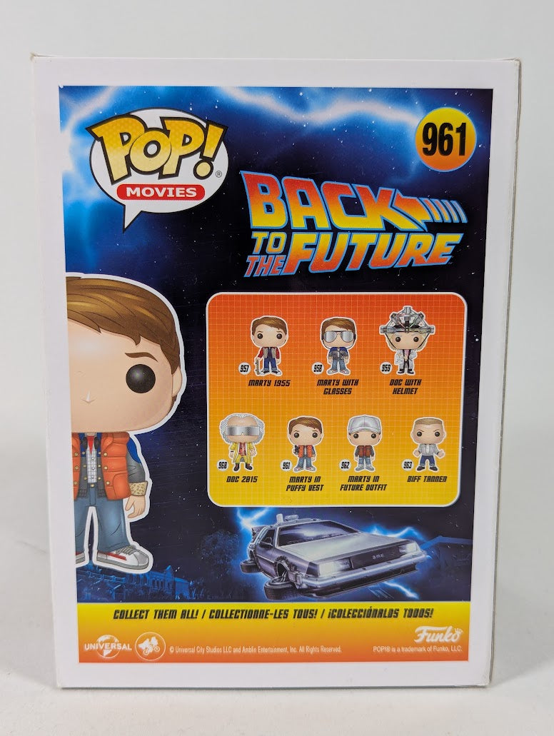 Back to the Future Marty in Puffy Vest Funko Pop! Vinyl Figure #961