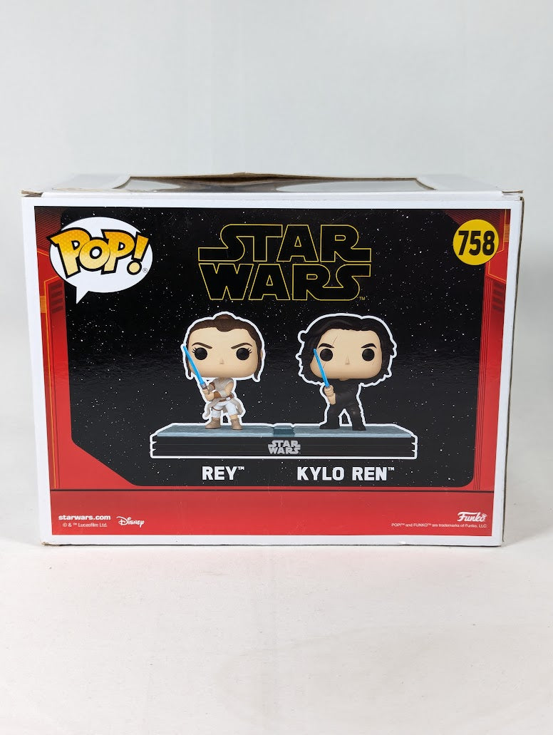 Star Wars Rey & Kylo Ren (Glow in the Dark) Funko Pop! Vinyl Figure #758
