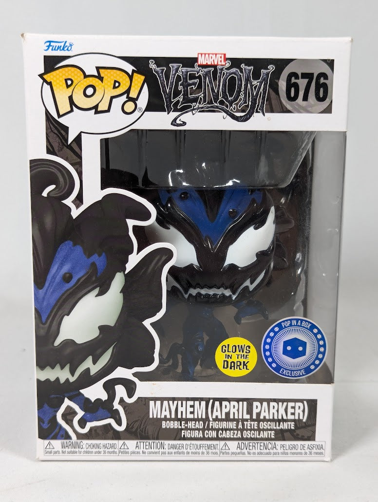 Marvel Venom Mayhem April Parker (Glow in the Dark) (Pop in a Box Exclusive) Funko Pop! Vinyl Figure #676