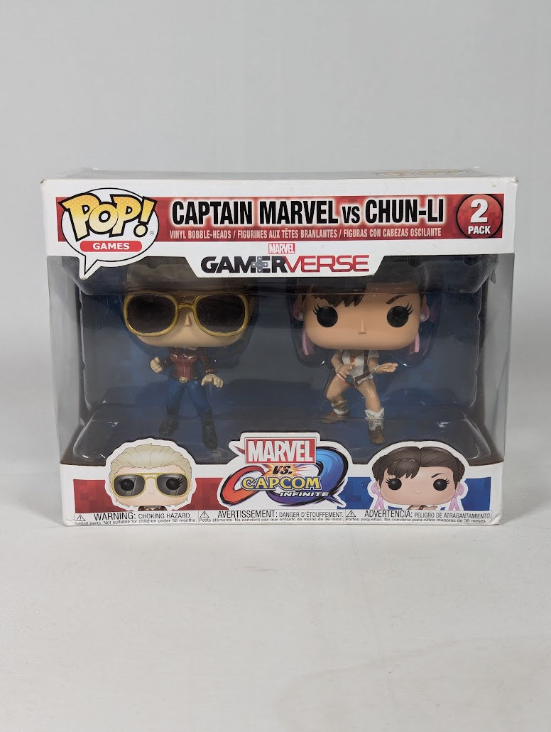 Marvel vs Capcom Infinite Captain Marvel vs Chun-Li Funko Pop! Vinyl Figure 2-Pack