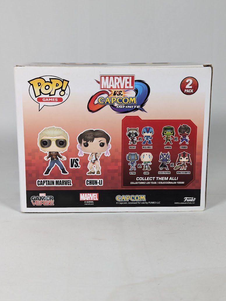 Marvel vs Capcom Infinite Captain Marvel vs Chun-Li Funko Pop! Vinyl Figure 2-Pack